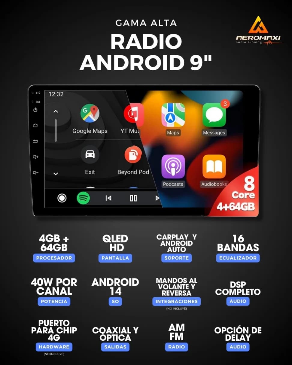 Radio Android Gama Alta 9"