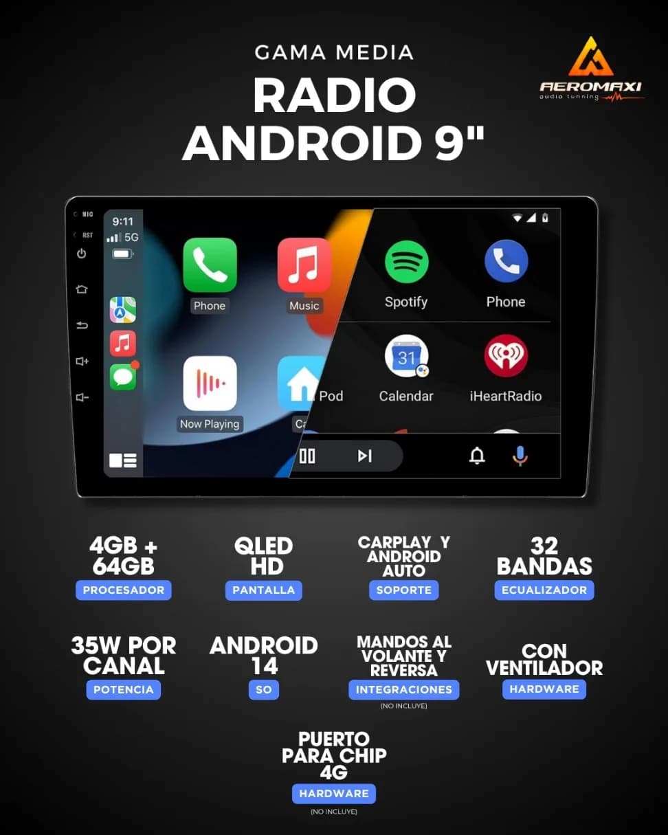 Radio Android Gama Media 9"